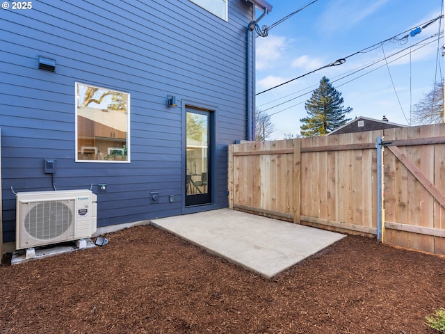 view of patio / terrace featuring ac unit