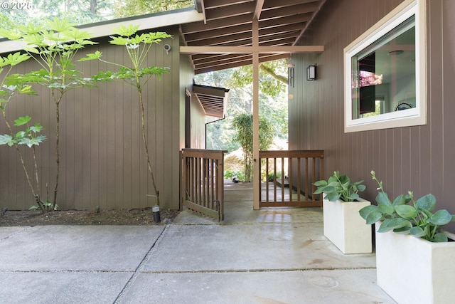 5431 SW Alfred St, Portland, OR 97219 - doorway to property featuring a patio area