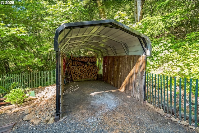 241 Jackson Rd, Cook, WA 98605 - view of parking featuring a detached carport