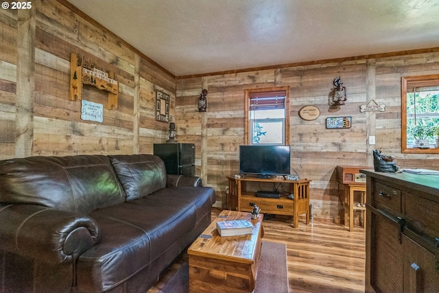 241 Jackson Rd, Cook, WA 98605 - living area featuring wood finished floors and wood walls
