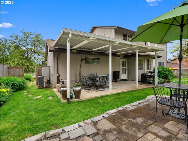67 NW Orchard Pl, Gresham, OR 97030 - rear view of property featuring a patio, cooling unit, and outdoor dining space