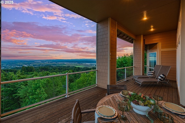 335 Runyan Rd, Woodland, WA 98674 - balcony featuring a wooded view