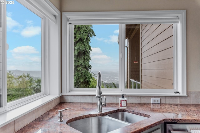 335 Runyan Rd, Woodland, WA 98674 - kitchen view of a sink and stone countertops