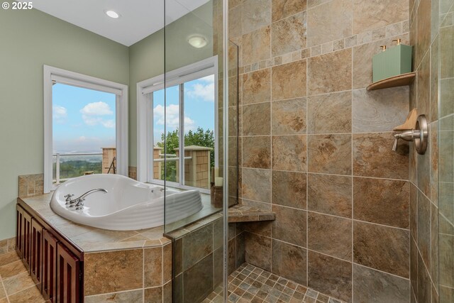 335 Runyan Rd, Woodland, WA 98674 - full bath featuring a garden tub and tiled shower