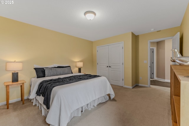 335 Runyan Rd, Woodland, WA 98674 - bedroom with light carpet, baseboards, and a closet