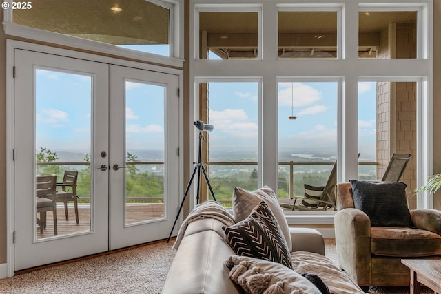 335 Runyan Rd, Woodland, WA 98674 - sunroom with french doors