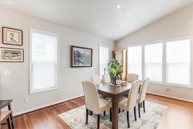 626 SE 38th Dr, Gresham, OR 97080 - dining room featuring wood finished floors and lofted ceiling