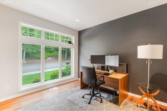 626 SE 38th Dr, Gresham, OR 97080 - office with wood finished floors and recessed lighting