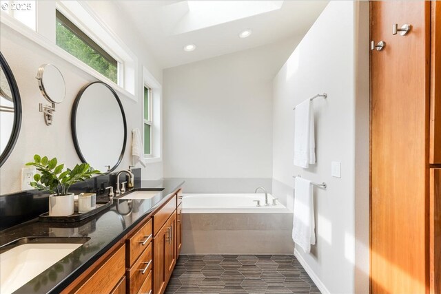 626 SE 38th Dr, Gresham, OR 97080 - full bath featuring a bath, double vanity, and recessed lighting