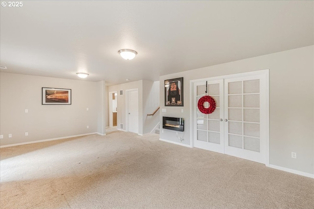 626 SE 38th Dr, Gresham, OR 97080 - unfurnished living room featuring light carpet and baseboards