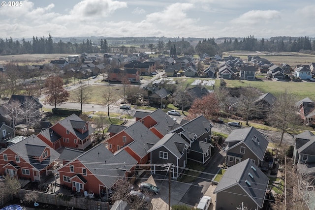 aerial view featuring a residential view
