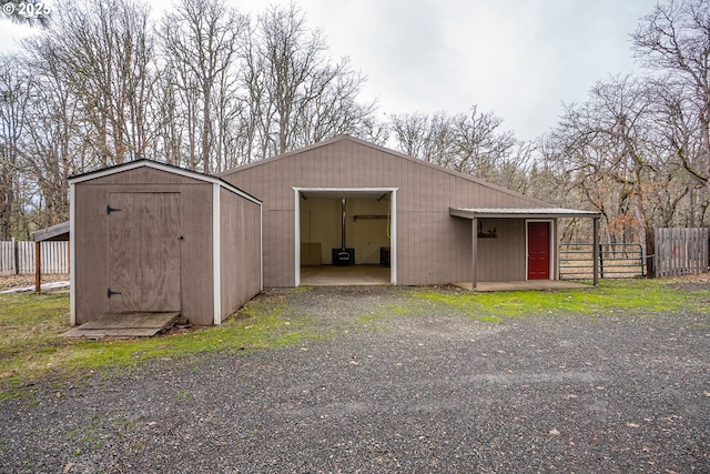 view of outbuilding