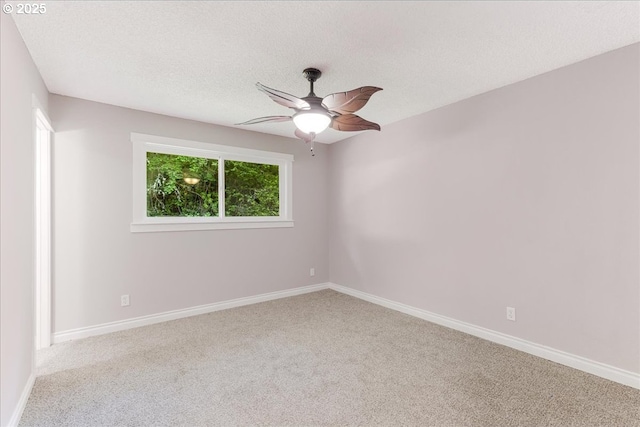 108 Lomor Dr, Longview, WA 98632 - empty room featuring carpet, a ceiling fan, baseboards, and a textured ceiling