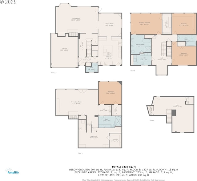 2869 SW Champlain Dr, Portland, OR 97205 - floor plan / room layout