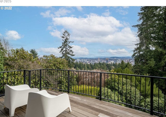 2869 SW Champlain Dr, Portland, OR 97205 - view of wooden terrace