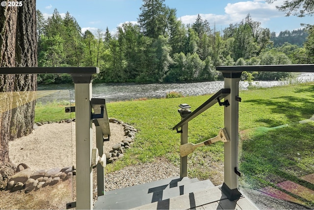 28831 SE Woods Rd, Eagle Creek, OR 97022 - view of green lawn featuring a water view