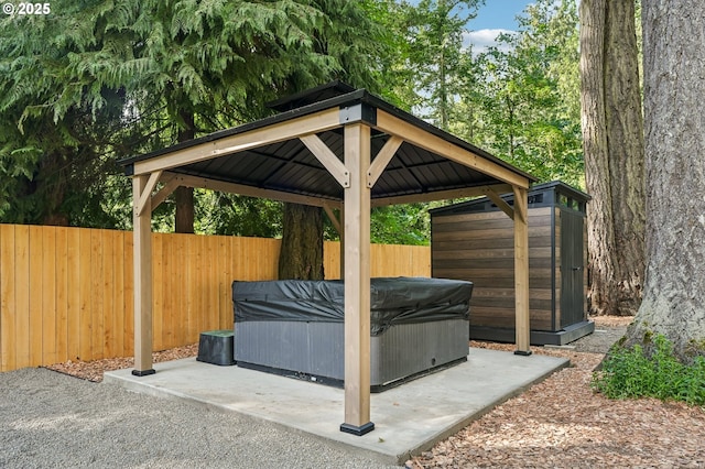 28831 SE Woods Rd, Eagle Creek, OR 97022 - view of patio with a hot tub