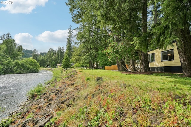 28831 SE Woods Rd, Eagle Creek, OR 97022 - view of yard featuring a water view