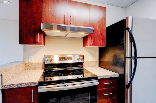 kitchen with appliances with stainless steel finishes