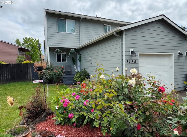 3125 NE Flintlock Pl, Corvallis, OR 97330 - rear view of property featuring a garage