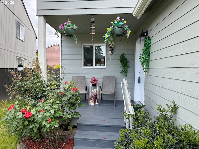 3125 NE Flintlock Pl, Corvallis, OR 97330 - wooden terrace featuring a porch