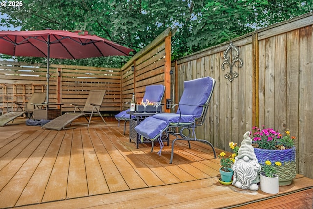 6516 SW Locust St, Portland, OR 97223 - view of wooden terrace