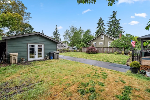 623 10th Ave, Albany, OR 97321 - view of yard with french doors