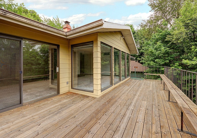 view of wooden terrace