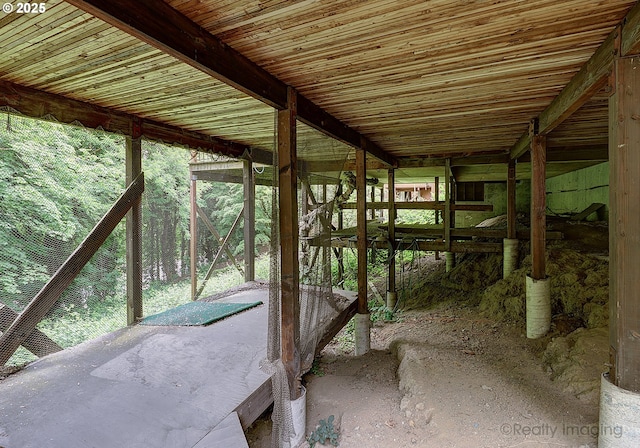 interior space featuring an outbuilding