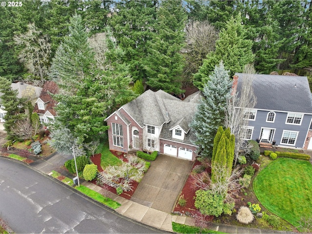 aerial view of property and surrounding area