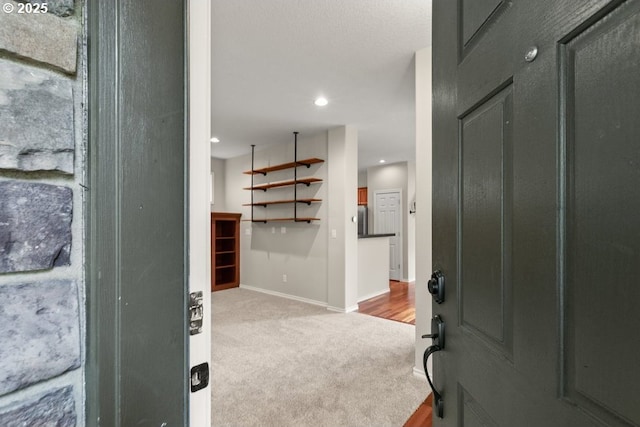 16044 SW Langer Dr, Sherwood, OR 97140 - carpeted entrance foyer with baseboards and recessed lighting