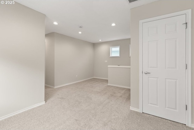 16044 SW Langer Dr, Sherwood, OR 97140 - empty room with light carpet, recessed lighting, and baseboards