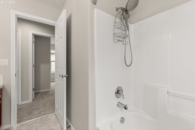 16044 SW Langer Dr, Sherwood, OR 97140 - full bath featuring vanity,  shower combination, and baseboards