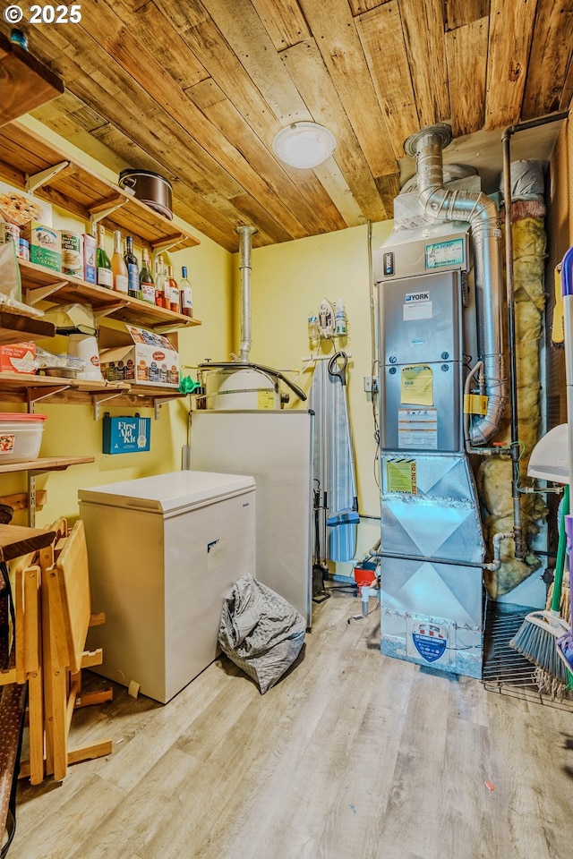 1445 NE 17th St, Gresham, OR 97030 - washroom with wooden ceiling and wood finished floors