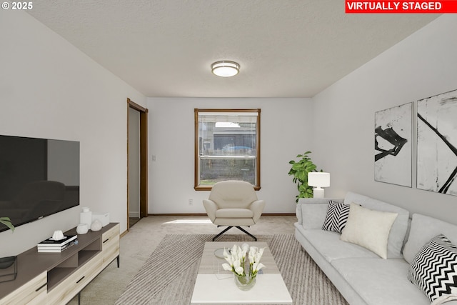 13326 SW Shore Dr, Portland, OR 97223 - living room with light colored carpet and a textured ceiling