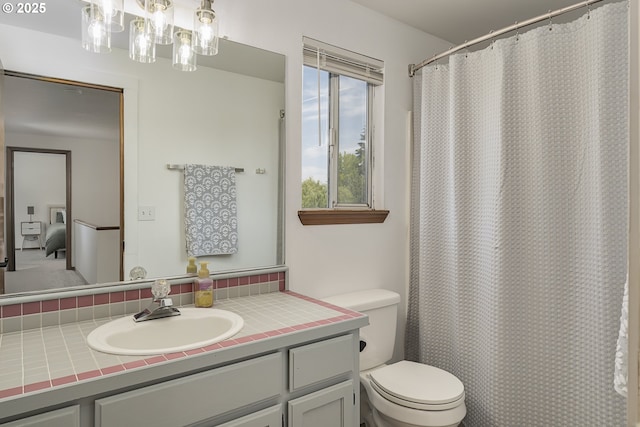 13326 SW Shore Dr, Portland, OR 97223 - bathroom with vanity and a shower with curtain