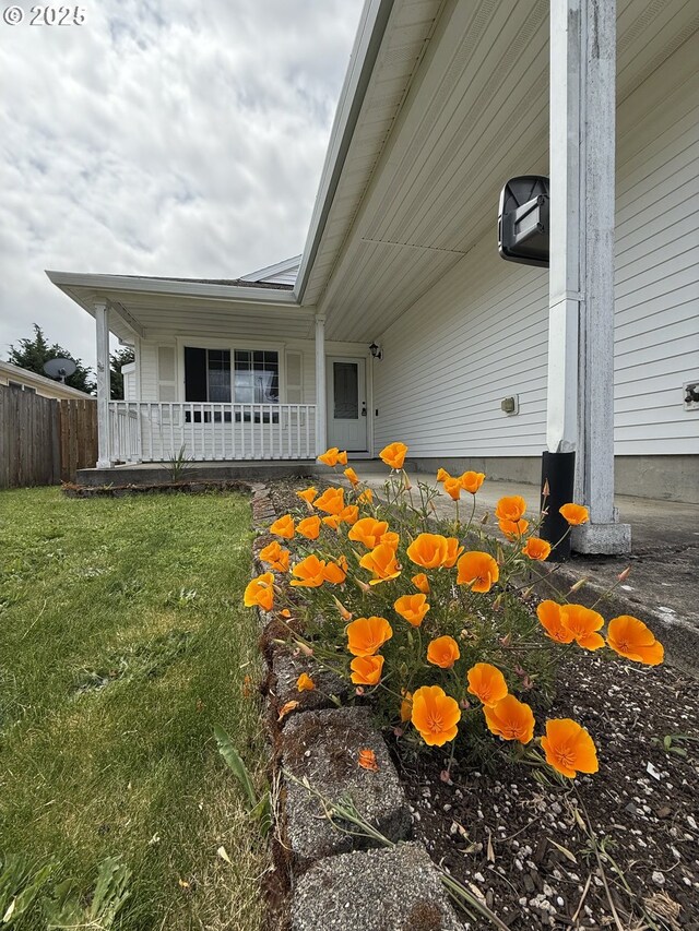 539 NW Blair Loop, Sheridan, OR 97378 - view of property exterior with a porch