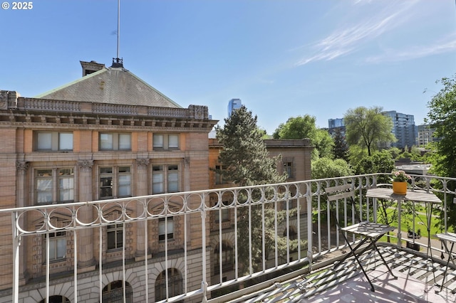 view of balcony