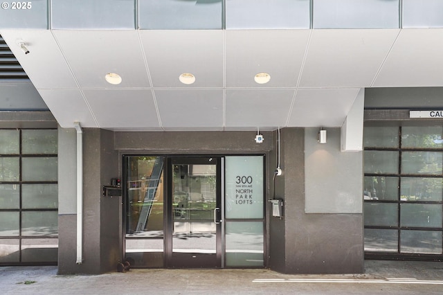 view of exterior entry