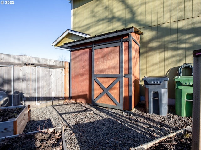 view of outbuilding