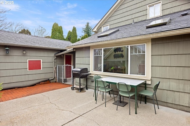 view of patio with grilling area