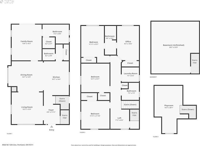 4926 NE 12th Ave, Portland, OR 97211 - room layout