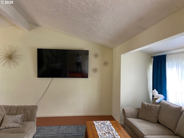 14407 SE Stephens St, Portland, OR 97233 - living room with wood finished floors and a textured ceiling