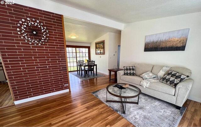1214 NE Loper Ave, Prineville, OR 97754 - living area with wood finished floors and baseboards