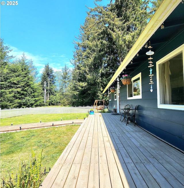 97640 Kadora Ln, North Bend, OR 97459 - view of wooden terrace