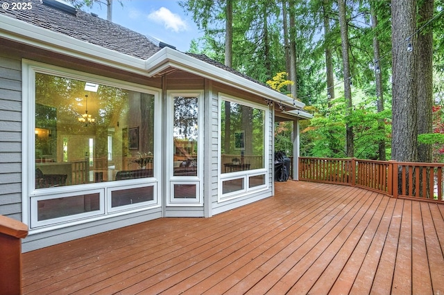 10585 SW 161st Ct, Beaverton, OR 97007 - wooden terrace with a grill