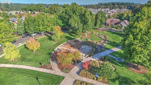 aerial view featuring a residential view