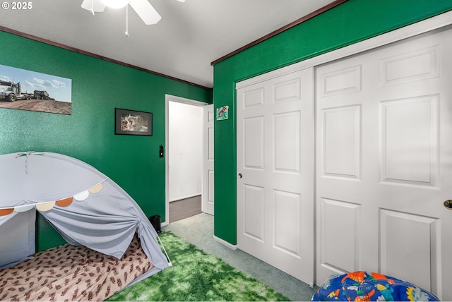 1232 E Fourth Ave, Sutherlin, OR 97479 - playroom with carpet flooring and a ceiling fan