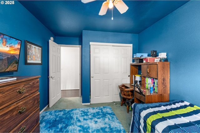 1232 E Fourth Ave, Sutherlin, OR 97479 - bedroom featuring a closet and ceiling fan