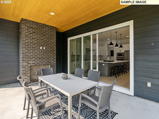 4958 N Adams Ct, Camas, WA 98607 - view of patio / terrace featuring outdoor dining area